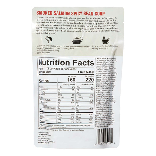 Smoked Salmon Spicy Bean Soup