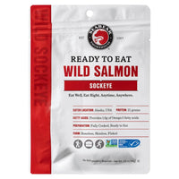 Ready to Eat Wild Sockeye Salmon Packaging Front Thumbnail