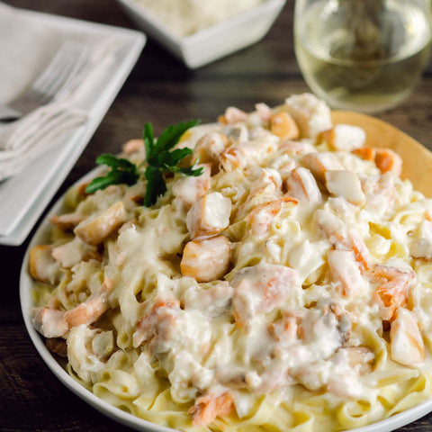 Featured image of Ultimate Seafood Alfredo Dinner for Two